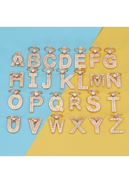 E Stili 1 Adet Evrensel Çok Fonksiyonlu Mektup Telefon Standı Lüks Elmas Ultra T Rotasyon Parmak Yüzük Tutucu Destek Soketi (Yurt Dışından) fırsatları