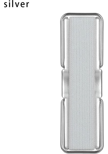Gümüş Tarzı Evrensel Elastik Kayış Telefon Tutacağı Parmak Kavrama Kayışı Cep Telefonu Tutacağı Telefon Tutacağı Cep Telefonu iPhone iPad Tablet Için Standı (Yurt Dışından)