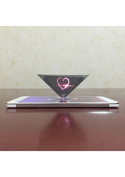 Bir Stil 3D Hologram Piramit Ekran Projektör Video Akıllı Cep Telefonu 2021 Için Evrensel Standı (Yurt Dışından)