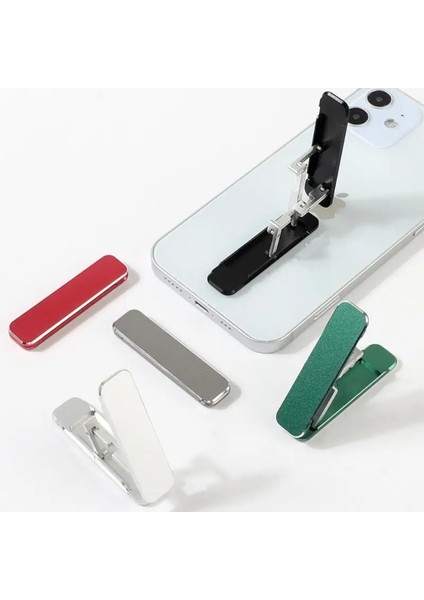 No.4 Tarzı Evrensel Mini Metal Katlanır Cep Telefonu Standı Alüminyum Alaşımlı Görünmez Taşınabilir Katlanır Standı Masaüstü Cep Telefonu Aksesuarları (Yurt Dışından) fiyatları
