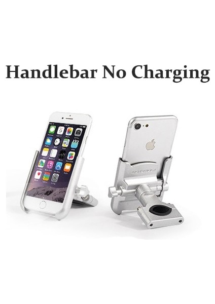 Gidon No Charge1 Tarzı Vmonv Yükseltme Evrensel Metal Şarj Edilebilir Motosiklet Dikiz Aynası Cep Telefonu Tutucu Stand Desteği Kolu Bisiklet Moto Dağı Tutucu (Yurt Dışından)