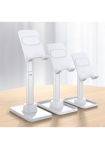 Beyaz Yeni Stil Masaüstü Tablet Tutacağı Masa Hücresi Katlanabilir Uzatılabilir Destek Masası Cep Telefonu Tutacağı IPhone IPad Için Ayarlanabilir Stand (Yurt Dışından)