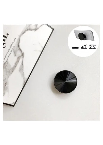 No.1 Tarzı CD Desenli Metal Yüzeyli Telefon Genişleyen Soket Standı Akıllı Telefonlar Için Tutacağı Parmak Tutacağı Tüm Telefonlar Için Telefon Soketi Tutacağı (Yurt Dışından)