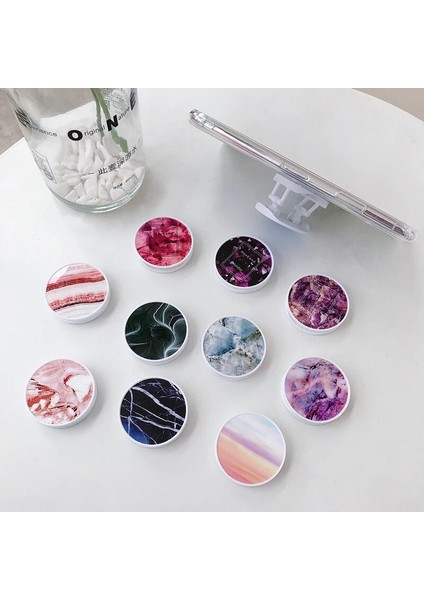 R25 Tarzı Popüler Mermer Genişleyen Telefon Standı Kavrama Parmak Yüzük Tutacağı Düşmeye Karşı Katlanabilir Cep Telefonu Tutacağı iPhone Xr Lus Xs 11 Için (Yurt Dışından)