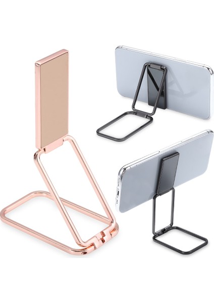 B-Kahverengi Katlanamayan Stil 360 Döndürme Katlanabilir Cep Telefonu Standı Geri Ultra Tonlu Zil Tutucu Masa Metal Parmak Kickstand Için Çok Açılı Taşınabilir (Yurt Dışından) modelleri