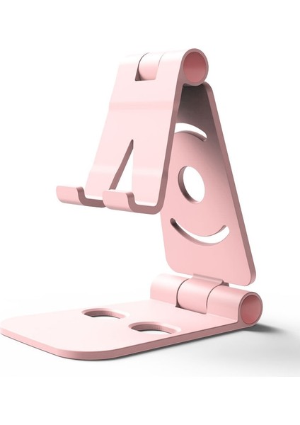 C-Pembe Tarzı Taşınabilir Mini Cep Telefonu Tutucu Katlanabilir Masa Standı Tutucu iPhone Andorid Telefon Için 4 Derece Ayarlanabilir Evrensel (Yurt Dışından)