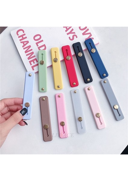 Kırmızı Stil Silikon Bileklik Parmak Yüzük Kavrama Cep Telefonu Tutucu Standı Itme Çekme Etiket Yapıştırma Evrensel El Bandı Telefon Tutucu Braketi (Yurt Dışından) indirimleri