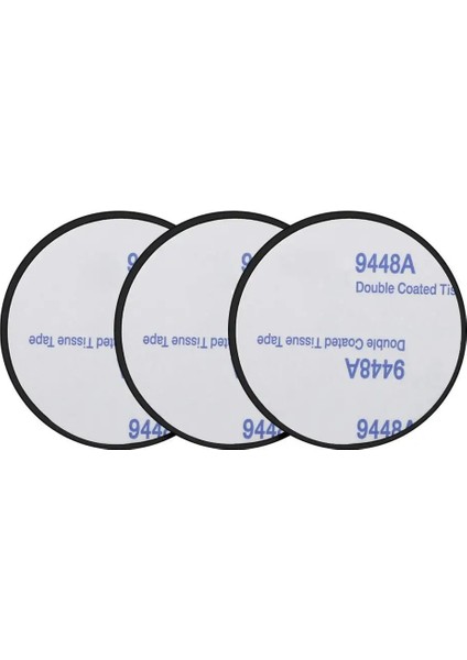 3 Adet Yuvarlak Stil Evrensel Mıknatıs Tutucu Aksesuarları Yedek Metal Plaka Manyetik Araç Telefon Tutacağı Metal Plaka Demir Plaka Yapıştırıcı ile (Yurt Dışından)