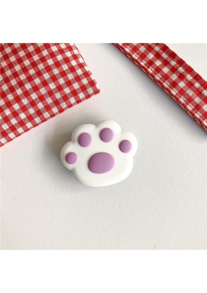 No.8 Stili Sevimli Çiçek Kedi Pençe Evrensel Cep Telefonu Gerdirme Braketi Karikatür Kat Çanta Telefon Genişleyen Telefon Standı Parmak Araç Telefonu Tutucu (Yurt Dışından)