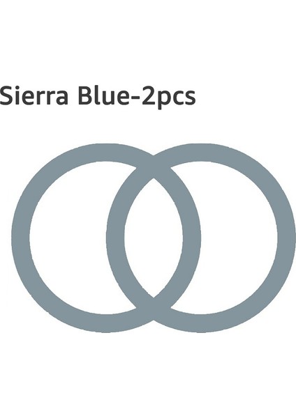 Sierra Mavi Tarzı Magsafe Için Kablosuz Şarj Etiketi Evrensel Manyetik Araç Telefonu Tutucu Metal Halka Yuvarlak Demir Sac iPhone Pro Max Için (Yurt Dışından)