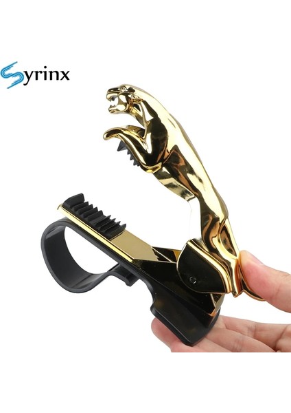 Gümüş Tarzı 2021 Jaguar Hud Araç Telefonu Tutucu Leopar Tasarım Cep Telefonu Gps Standı 360 Derece Montaj Ayarlanabilir Klip Tutucu Aksesuarları Destek (Yurt Dışından) fırsatları