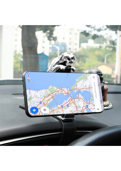 Gümüş Tarzı 2021 Jaguar Hud Araç Telefonu Tutucu Leopar Tasarım Cep Telefonu Gps Standı 360 Derece Montaj Ayarlanabilir Klip Tutucu Aksesuarları Destek (Yurt Dışından) indirimleri