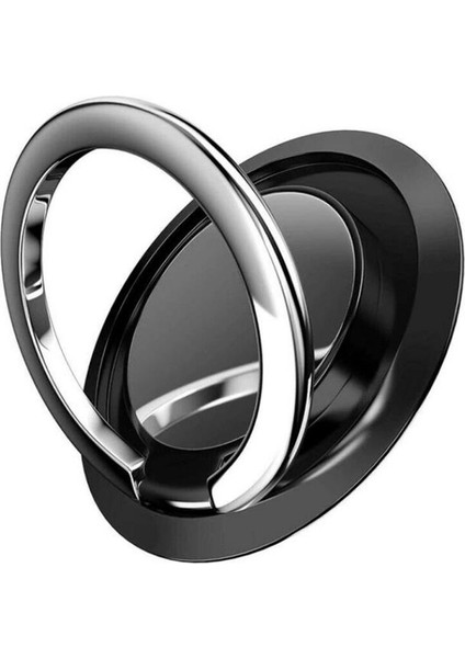 Siyah Stil Lüks Metal Cep Telefonu Zil Tutucu Manyetik Araç Braketi Soket Telefon Zil Telefonda Cep Telefonları Için Standı Iphone (Yurt Dışından) fiyatları