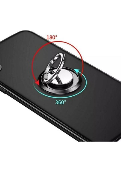 Siyah Stil Lüks Metal Cep Telefonu Zil Tutucu Manyetik Araç Braketi Soket Telefon Zil Telefonda Cep Telefonları Için Standı Iphone (Yurt Dışından) modelleri