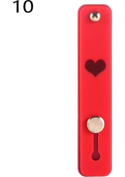 No.10 Tarzı 1 Adet Evrensel Silikon Telefon Tutucu Parmak Yüzük Bileklik Kayışı Itme Çekme Kavrama Streç Standı Kalp Şeker Renk El Bandı Braketi (Yurt Dışından)