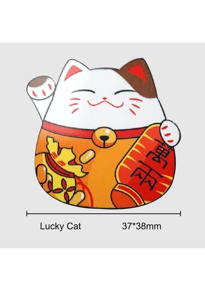 Şanslı Kedi Stili Hayvan Metal Plaka Evrensel Yedek Metal Sac Levha Manyetik Araç Montaj Telefon Tutucu Için Mıknatıs Mobil Standı Aksesuarları (Yurt Dışından)