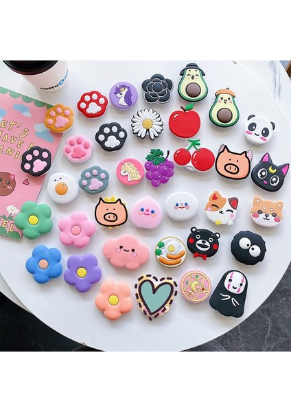 No.5 Tarzı Sevimli Çiçek Kedi Pençe Evrensel Cep Telefonu Gerdirme Braketi Karikatür Kat Çanta Telefon Genişleyen Telefon Standı Parmak Araç Telefonu Tutucu (Yurt Dışından) indirimleri