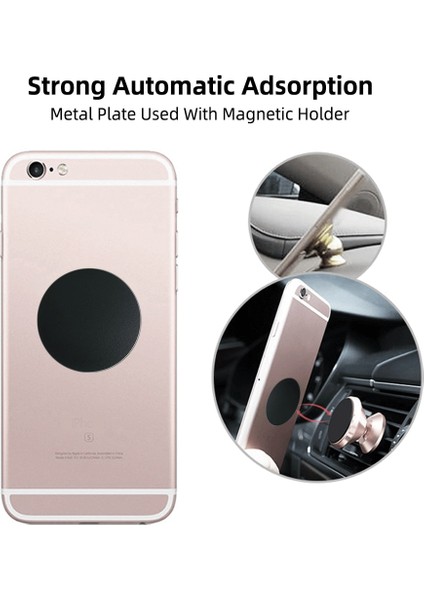 3 Adet Yuvarlak 40MM Tarzı Ack Metal Plaka Disk Mıknatıs Araç Telefon Tutacağı Demir Sac Etiket Mıknatıs Cep Telefonu Tutucu Araç Standı Montajı (Yurt Dışından) indirimleri