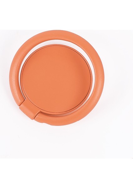 Turuncu Tarzı 360 Derece Dönen Cep Telefonu Tutucu Parmak Yüzük Akıllı Telefon Standı Montaj Manyetik Tutucu Arabada Yuvarlak Soket Masaüstü Tutucu (Yurt Dışından)