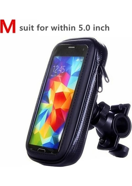 M Beden Stili Bisiklet Motosiklet Telefon Tutucu Su Geçirmez Bisiklet Telefon Kılıfı Çanta iPhone x 11 Için Açık Sürme Mobil Stand Desteği Scooter Kapağı (Yurt Dışından)