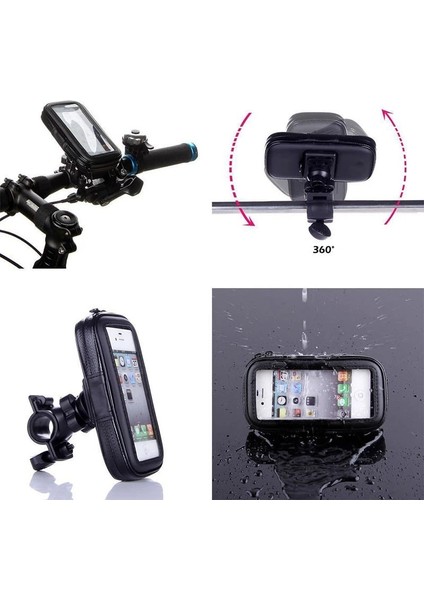 M Beden Stili Bisiklet Motosiklet Telefon Tutucu Su Geçirmez Bisiklet Telefon Kılıfı Çanta iPhone x 11 Için Açık Sürme Mobil Stand Desteği Scooter Kapağı (Yurt Dışından) indirimleri