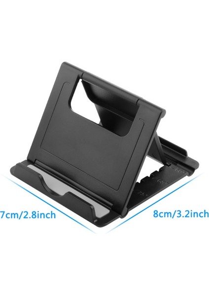 No.4 Tarzı Katlanır Cep Telefonu Standı Tutucu Masa Desteği iPhone iPad Tablet Için Ayarlanabilir Telefon Masa Braketi Masaüstü Katlanabilir Montaj (Yurt Dışından)