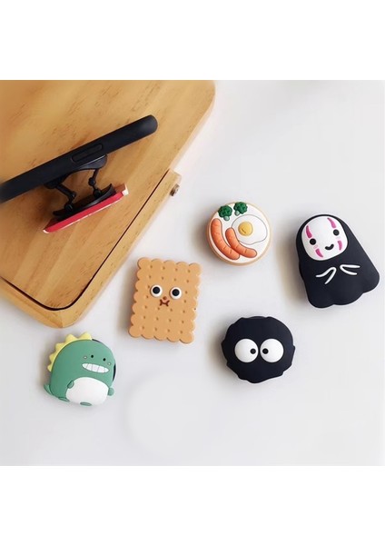 O Tarzı Kedi Fare Kurabiye Cep Telefonu Standı Tutucu Dönebilen Telefon Soketi Akıllı Telefonlar Katlanır Cep Soketi Masaüstü Stand Braketi (Yurt Dışından) fırsatları