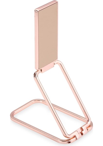 Gül Altın Tarzı 360 Döndürme Katlanabilir Cep Telefonu Standı Geri Ultra Tonlu Zil Tutucu Masa Metal Parmak Kickstand Için Çok Açılı Taşınabilir (Yurt Dışından)