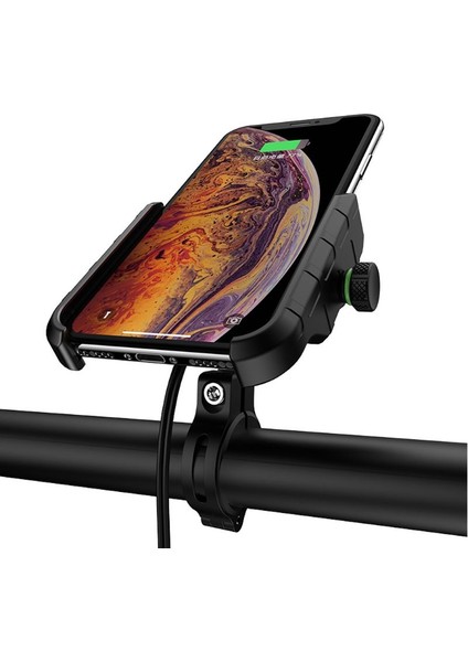 Telefon Tutucu Stili Cep Telefonu Tutacağı Motosiklet Akıllı Telefon Desteği Moto Motor Motosiklet Için Kablosuz Şarj Cihazı ile Gidon Montaj Standı (Yurt Dışından) fiyatları