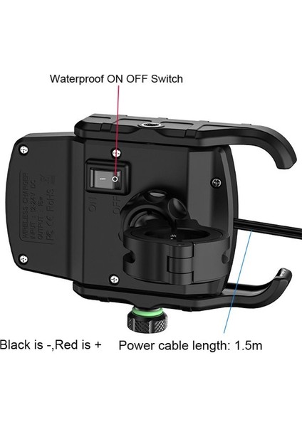 Telefon Tutucu Stili Cep Telefonu Tutacağı Motosiklet Akıllı Telefon Desteği Moto Motor Motosiklet Için Kablosuz Şarj Cihazı ile Gidon Montaj Standı (Yurt Dışından) modelleri
