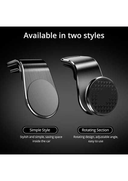 2 Adet Demir Levha Stili Manyetik Araç Telefonu Tutucu Evrensel iPhone 12 Se Ro Max x Xr Hava Çıkışı Navigasyon Araba Braketi 360 Derece Döndürme (Yurt Dışından) modelleri
