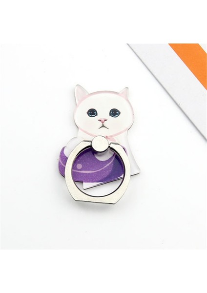 Bir Stil 360 Derece Sevimli Kedi Boyalı Parmak Yüzük Tutacağı Akıllı Telefon Telefon Standı Tutacağı Cep Telefonu Tutacağı iPhone Tüm Telefonlar Için Stand (Yurt Dışından) fırsatları