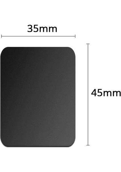 1 Adet Siyah 35X45MM Tarzı Manyetik Araç Telefonu Tutucu Için Yapışkanlı Demir Plakalı Yeni Metal Plaka Mıknatıs Telefon Standı Için Dairesel Kare Demir Levhalar Standı (Yurt Dışından)