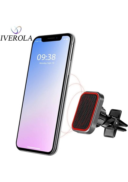 Kare-Gri Tarzı Telefon Tutucu Araba Hava Firar Montajı Evrensel Manyetik Tutucu iPhone x Için Huawei Xiaomi Güçlü Mıknatıs Araba Tutucu Cep Telefonu Standı (Yurt Dışından) fiyatları