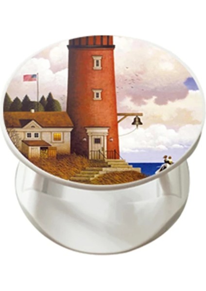 No.4 Tarzı Popüler Telefon Tutucu Popped Cep Soket Standı Renkli Çizim Dönebilen Genişleyen Halka Kavrama iPhone 13 Pro Max Için (Yurt Dışından)