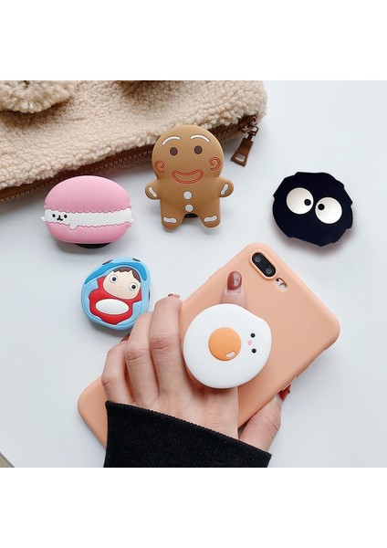 No.16 Tarzı Çizgi Film Cep Telefonu Tutacağı Cep Telefonu Aksesuarı Stand Tutacağı Genişleyen Telefon Tutacağı Tutacağı Cep Telefonu Braketi iphone Için (Yurt Dışından) fırsatları