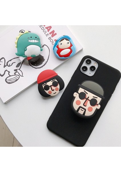 No.16 Tarzı Çizgi Film Cep Telefonu Tutacağı Cep Telefonu Aksesuarı Stand Tutacağı Genişleyen Telefon Tutacağı Tutacağı Cep Telefonu Braketi iphone Için (Yurt Dışından) indirimleri