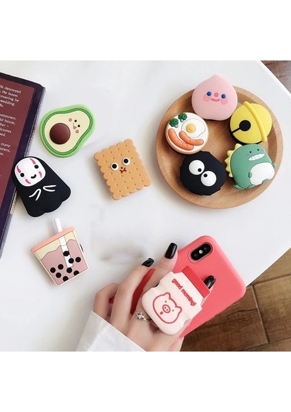 Anello Telefon Hücre Stili Sevimli Popüler Telefon Soketi Tutacağı Telefon Tutacağı Anime Genişleyen Kullanışlı Streç Halterung Stand Braketi Mobil Uchwyt Do Telefonu Grip (Yurt Dışından) fırsatları