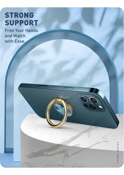 Mermer Tarzı I-Blason Cep Telefonu Parmak Yüzük Tutacağı - Evrensel - Derece Döndürme Derecesi Flip Manyetik Arabaya Monte Edilebilir Tekme Standı (Yurt Dışından) indirimleri