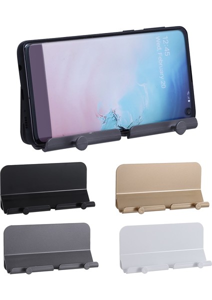 A-Gold Style Duvara Montaj Şarj Cihazı Kanca Telefon Tutucu Duvar Asılı Kablo Düzenleyici Stand Braketi Dock Yapıştırılan Duvar Telefonu Tablet Tutucu Malzemeleri (Yurt Dışından)