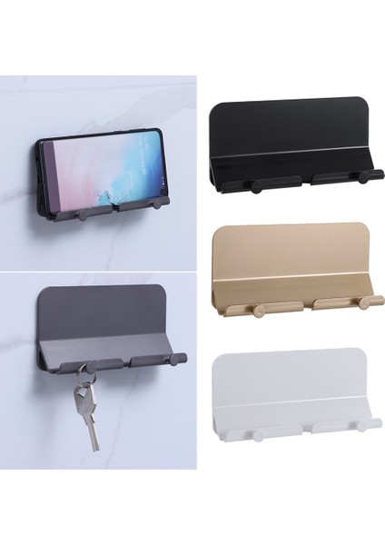 A-Gold Style Duvara Montaj Şarj Cihazı Kanca Telefon Tutucu Duvar Asılı Kablo Düzenleyici Stand Braketi Dock Yapıştırılan Duvar Telefonu Tablet Tutucu Malzemeleri (Yurt Dışından)