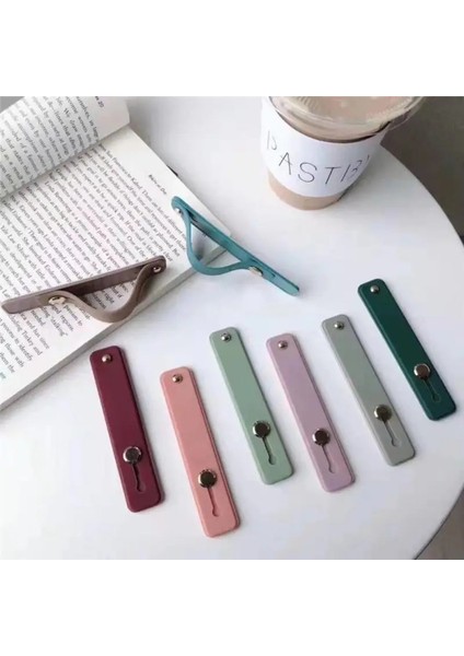 No.16 Tarzı 1 Adet Düz Renk Parmak Yüzük Telefon Sahipleri Itme Çekme Parmak Kavrama Anti-Damla Bilek El Bandı Evrensel Cep Telefonu Tutucu Standları (Yurt Dışından) fiyatları