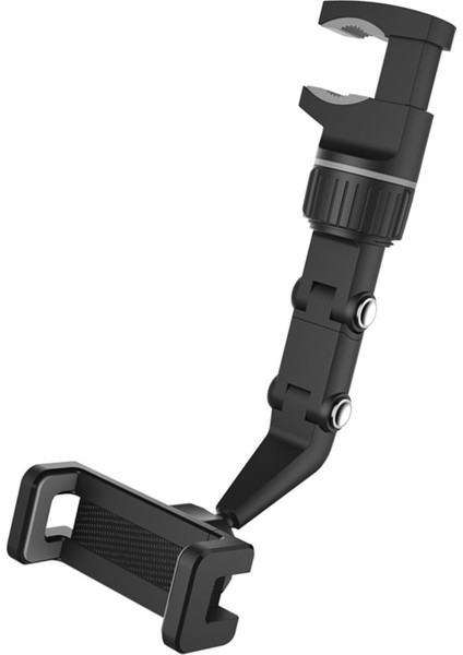 Gri Tarzı 360 ° Araç Telefonu Tutucu Dikiz Aynası Telefon Tutucu Ayarlanabilir Tutucu Klip Dağı Araba Için Gps Tutucu Oto Evrensel Işlevli (Yurt Dışından)