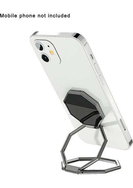 Sekizgen Tarzı 360 Döndürme Katlanabilir Cep Telefonu Standı Geri Ultra Tonlu Zil Tutucu Masa Metal Parmak Kickstand Için Çok Açılı Taşınabilir (Yurt Dışından)