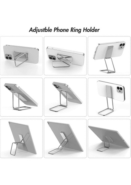 Sekizgen Tarzı 360 Döndürme Katlanabilir Cep Telefonu Standı Geri Ultra Tonlu Zil Tutucu Masa Metal Parmak Kickstand Için Çok Açılı Taşınabilir (Yurt Dışından) fiyatları