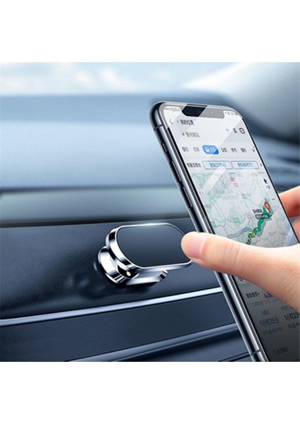 Metal Siyah Stil Metal Manyetik Telefon Tutucu Araç Telefonu Tutacağı Stand Çinko Alaşımlı Mıknatıs Araba Desteği Tüm Cep Telefonları Için Uygundur (Yurt Dışından) fiyatları