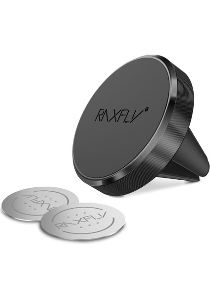 Siyah-2 Tarzı Raxfly Manyetik Telefon Tutucu Araba Redmi 4x Note 5 Pro Hava Firar Montaj Tutucu Telefon Için Arabada Mıknatıs Standı iPhone x Xs Max (Yurt Dışından)