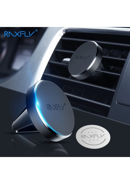Siyah-2 Tarzı Raxfly Manyetik Telefon Tutucu Araba Redmi 4x Note 5 Pro Hava Firar Montaj Tutucu Telefon Için Arabada Mıknatıs Standı iPhone x Xs Max (Yurt Dışından) fiyatları