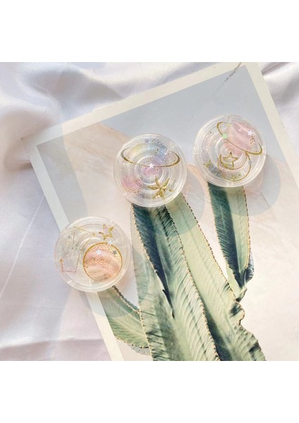 Gök Mavisi Tarzı Şeffaf Yıldızlı Gökyüzü Gezegen Teleskopik Katlanır Standı Mobil Masaüstü Standı Teleskopik Standı Yuvarlak Cep Telefonu Braketi Standı (Yurt Dışından) modelleri