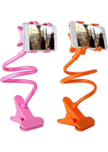 Pembe Tarzı Evrensel Telefon Tutucu Stand Lambası Esnek Eller Serbest Ev Tembel Yatak Klipsi Araba Selfie Akıllı Telefonlar Için Montaj Braketi (Yurt Dışından) fiyatları